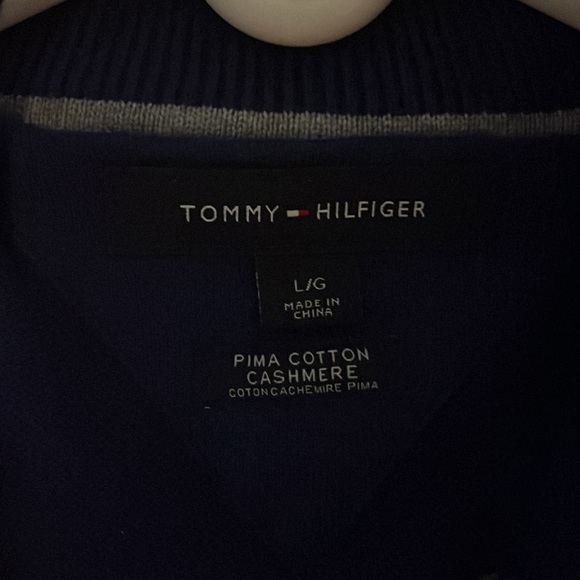 Tommy quarter zip sweater M US L - Picture 2 of 2